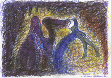Drawing titled "the spirit which is…" by Dea Lieotto, Original Artwork, Ballpoint pen