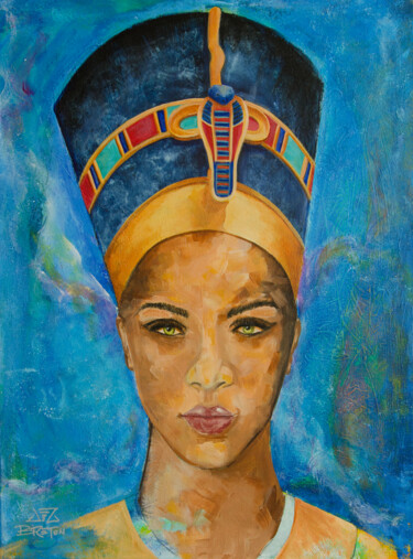 Painting titled "Egyptian Queen’s Dr…" by Deb Breton, Original Artwork, Acrylic