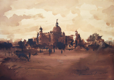 Painting titled "Victoria" by Debabrata Sarkar, Original Artwork