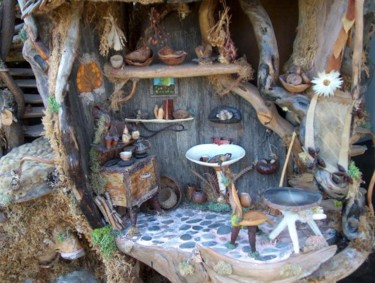 Fotografie mit dem Titel "The Fairy Treehouse…" von Debbie And Mike Schramer, Original-Kunstwerk, Digitale Fotografie