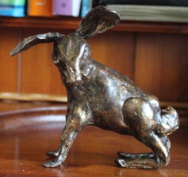 Sculpture titled "Hare 1" by Deborah Pain, Original Artwork, Clay