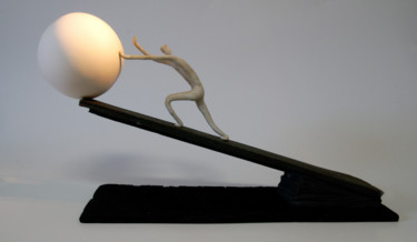 Sculpture titled "Sisyphe 6" by Didier Debergue, Original Artwork, Ceramics