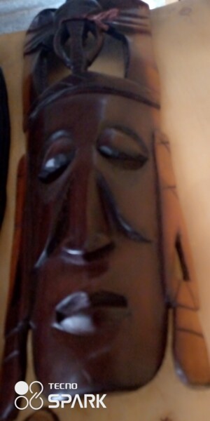 Escultura intitulada "Rosewood old man ma…" por Obed Omwange, Obras de arte originais, Madeira