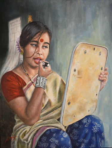 CHILDHOOD DREAM Painting titled "CHILDHOOD DREAM" by Debojyoti Boruah, Original Art, Acrylic