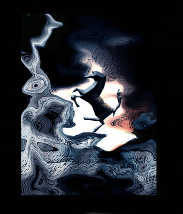 Digitale Kunst mit dem Titel "Dark Horse16" von Debolina Moitra, Original-Kunstwerk, 2D digitale Arbeit
