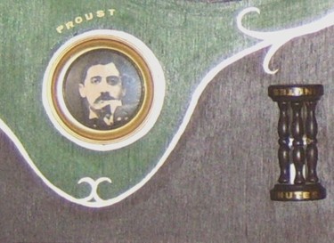 Peinture intitulée "proust et sablier" par De Bonsecours, Œuvre d'art originale