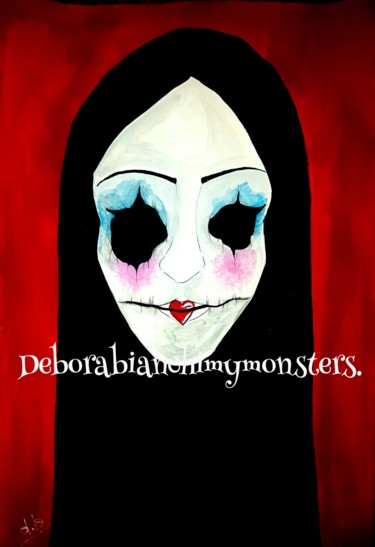 Painting titled "The venice mask. d.b" by Debora Bianchi, Original Artwork, Acrylic