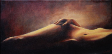 Painting titled "nudo disteso" by Calidè, Original Artwork