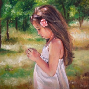 Painting titled "Spring" by Calidè, Original Artwork, Oil