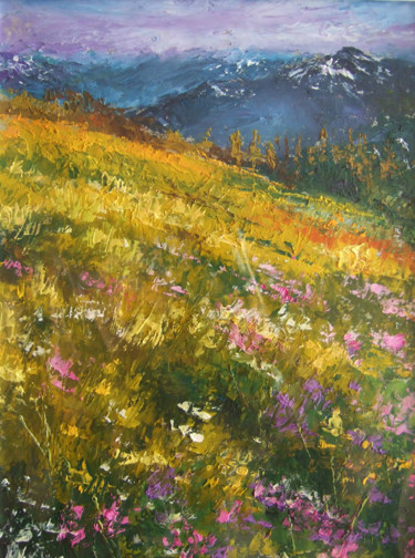 Painting titled "landscape" by Calidè, Original Artwork