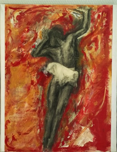 "Danseur Noir" başlıklı Tablo Déborah Michel tarafından, Orijinal sanat, Akrilik
