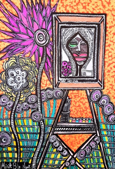Dibujo titulada "Radical art women p…" por Mirit Ben-Nun, Obra de arte original, Tinta