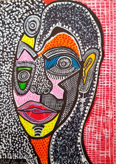 "Ethnic artwork colo…" başlıklı Tablo Mirit Ben-Nun tarafından, Orijinal sanat, Mürekkep