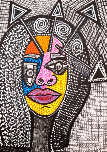 Pintura titulada "Israeli artist sess…" por Mirit Ben-Nun, Obra de arte original, Tinta