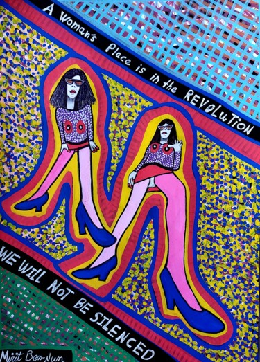 Картина под названием "Female empowerment…" - Mirit Ben-Nun, Подлинное произведение искусства, Акрил