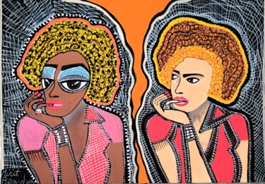 绘画 标题为“Women From Israel.…” 由Mirit Ben-Nun, 原创艺术品, 丙烯