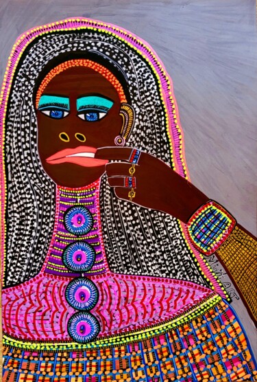 Картина под названием "Israel artist women…" - Mirit Ben-Nun, Подлинное произведение искусства, Акрил
