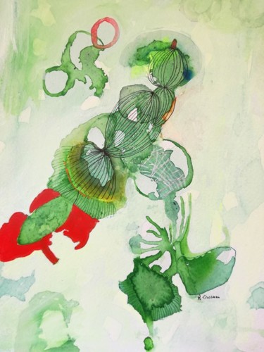 Schilderij getiteld "germinatio" door Rebecca De Figueiredo, Origineel Kunstwerk