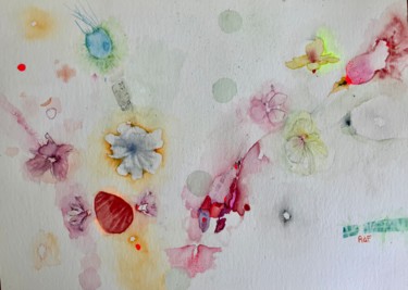 Painting titled "Secrets" by Rebecca De Figueiredo, Original Artwork, Watercolor