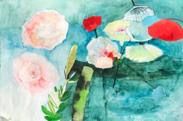 Painting titled "Yesterday" by Rebecca De Figueiredo, Original Artwork, Watercolor