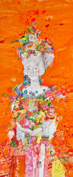 Painting titled "MARIE-ANTOINETTE OF…" by Rebecca De Figueiredo, Original Artwork, Watercolor