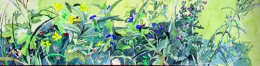 Peinture intitulée "undergrowth" par Rebecca De Figueiredo, Œuvre d'art originale, Aquarelle