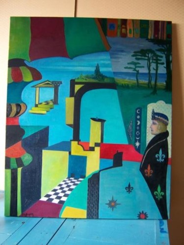 Peinture intitulée "Pouvoir intemporel" par Patricia De Boysson, Œuvre d'art originale, Huile