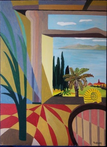 Peinture intitulée "composition" par Patricia De Boysson, Œuvre d'art originale, Huile Monté sur Châssis en bois