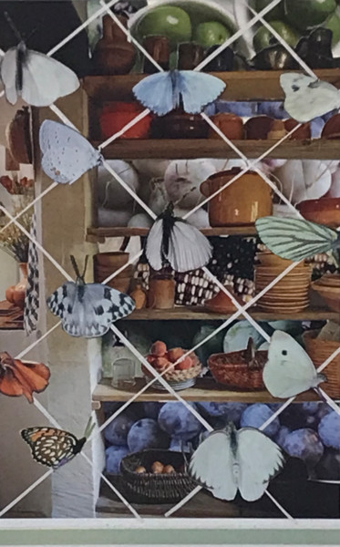 Collages titled "The Larder" by Debra Rogers, Original Artwork, Collages