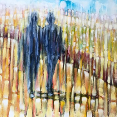 Peinture intitulée "Couple de Promeneurs" par Aymeric Dechamps, Œuvre d'art originale, Acrylique
