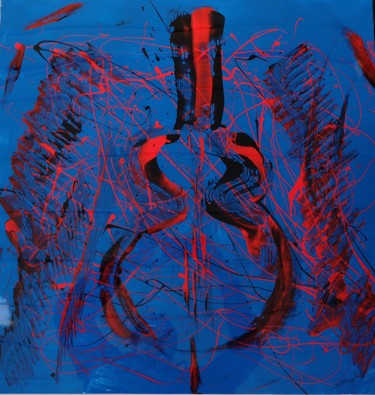 Painting titled "Blue note" by Declaubry, Original Artwork, Other