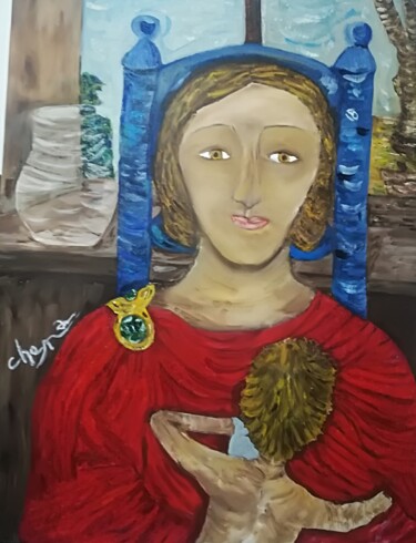Painting titled "la madre" by Decocina, Original Artwork, Oil