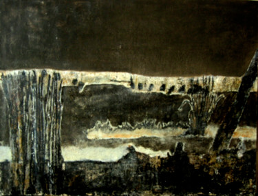 Painting titled "Les marais" by Valérie Décoret, Original Artwork