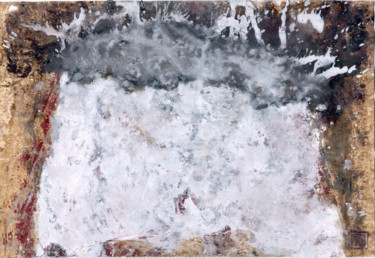 Peinture intitulée "Volcan 3" par Valérie Décoret, Œuvre d'art originale, Acrylique