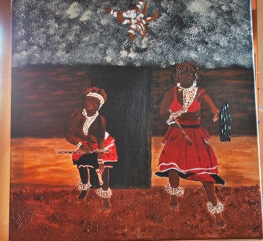 Painting titled "danse" by Christiane Balzano, Original Artwork