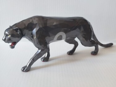 Скульптура под названием "Black panther - ANT…" - Ded2008, Подлинное произведение искусства, Смола