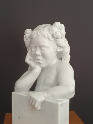 Sculpture intitulée "Boudeuse" par Dedalus_ad, Œuvre d'art originale, Pierre