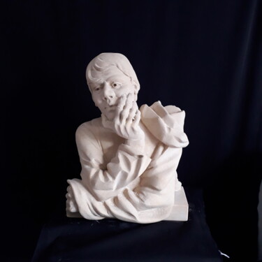 Scultura intitolato "Le Songeur" da Dedalus_ad, Opera d'arte originale, Pietra