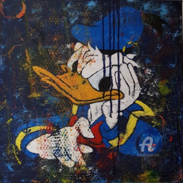 Peinture intitulée "Donald Duck" par Ded, Œuvre d'art originale, Acrylique