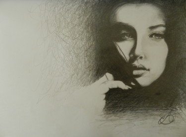Drawing titled "sombre" by André Tognotti, Original Artwork, Pencil
