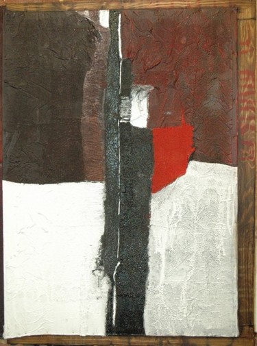 Pintura intitulada "rosso che pulsa" por Massimo Bardi, Obras de arte originais