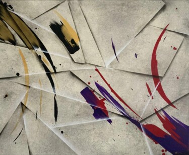 Картина под названием "Break" - Deefool, Подлинное произведение искусства, Акрил Установлен на Деревянная рама для носилок