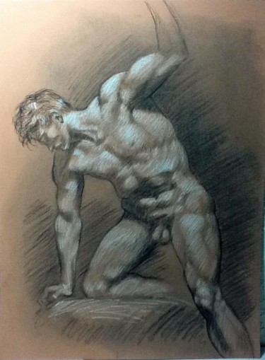 Peinture intitulée "exercice de dessin" par D.H.Louis, Œuvre d'art originale