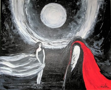 Peinture intitulée "L'aube d'une promes…" par Denise Lecocq, Œuvre d'art originale, Acrylique