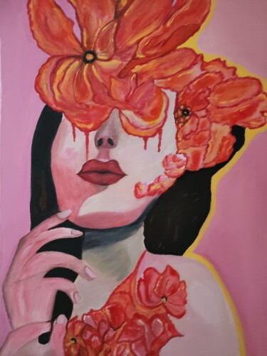 Painting titled "Vera tablo" by Demet Vural, Original Artwork, Acrylic