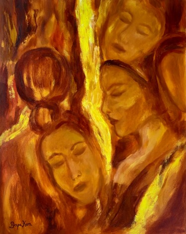 Painting titled "emotions" by Deepa Kern, Original Artwork, Oil