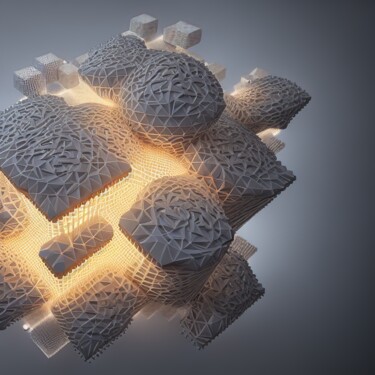 TETRACUBISM_s#006 Arts numériques intitulée "TETRACUBISM_s#006" par Deepdreaming_studios, Œuvre d'art originale, Image générée par l'IA