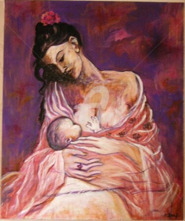 Painting titled "Reproduction de Pab…" by Def, Original Artwork