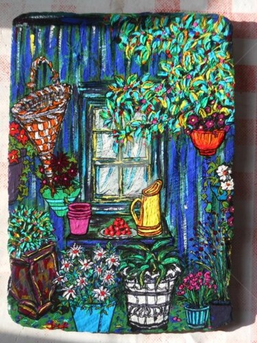 Peinture intitulée "fenêtre.." par Def, Œuvre d'art originale
