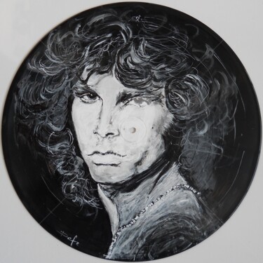 Painting titled "Jim Morrison" by Def, Original Artwork
